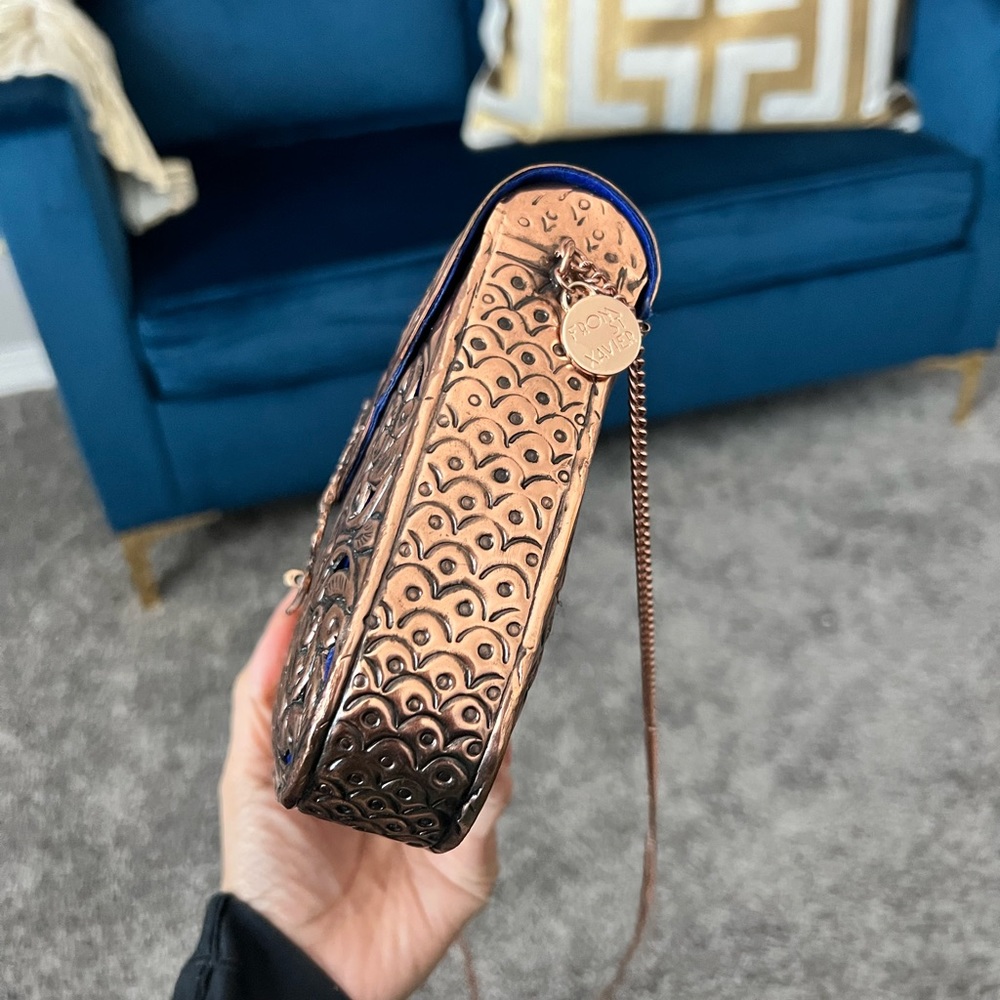 From St Xavier metal rose gold purse new - Picture 3 of 7